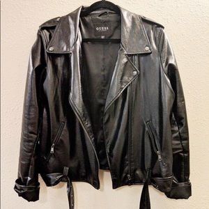 Guess LA black pleather jacket